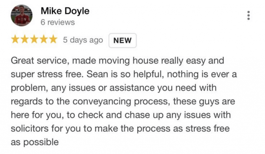 conveyancing testimonial