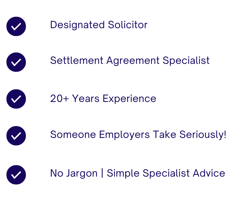 Settlement agreement bullet points why choose us 